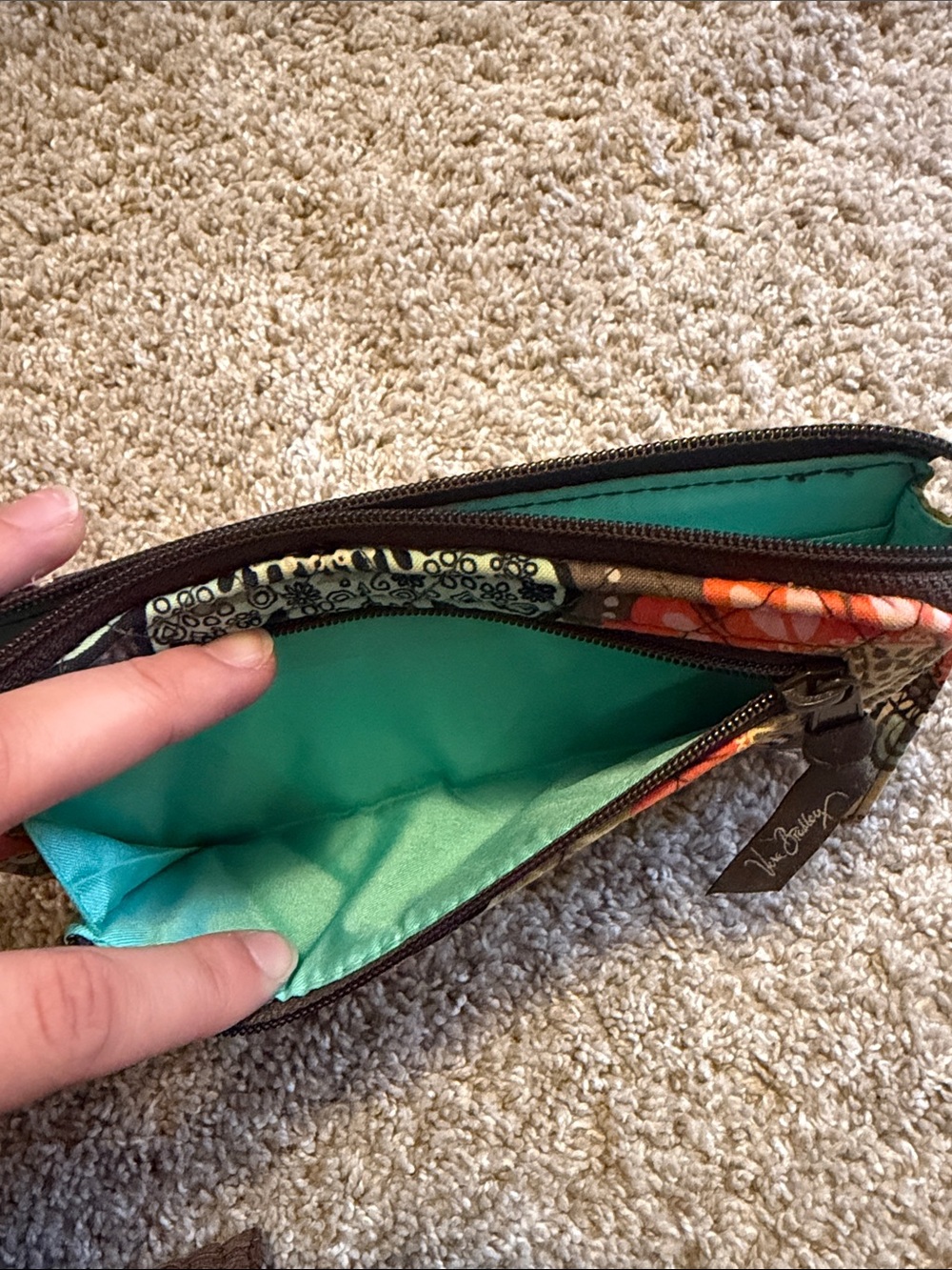 Vera Bradley Floral Quilted Wristlet Wallet - Picture 5 of 6